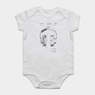 Headphones Patent / Headphones Patent Print, Hi Fi Headphones blueprint Baby Bodysuit